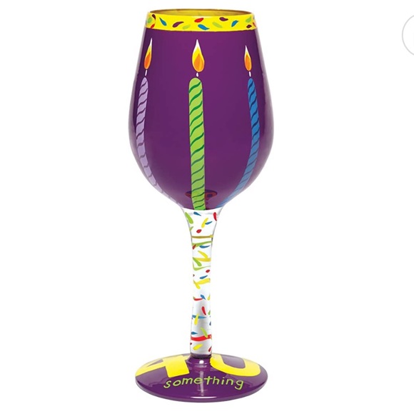 NWOT Lolita Glassware ‘Forty Something’ Wine Glass - Picture 1 of 3
